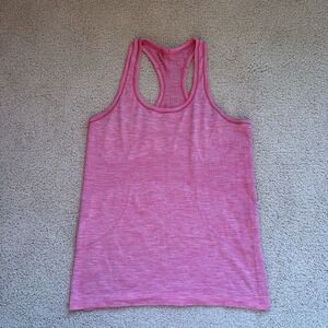 Lululemon Swiftly Racerback Tank Top Women's Size 8 Pink Sleeveless Workout Gym